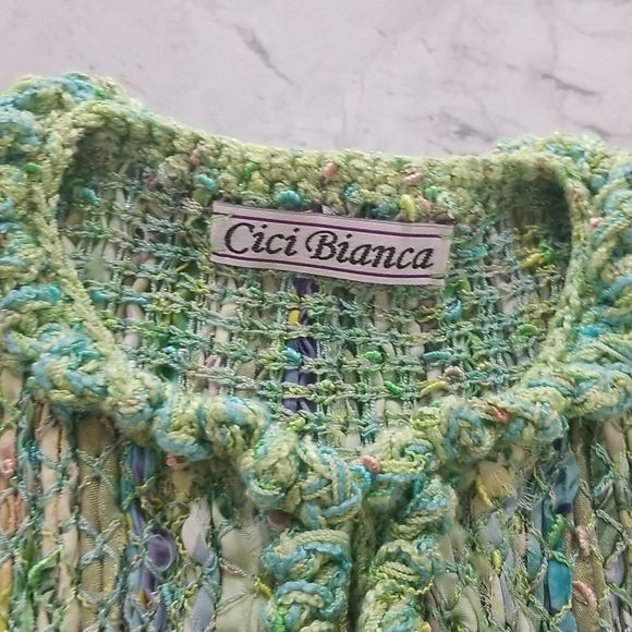 cici Bianca knit Cardigan, Women's M vintage - Picture 2 of 8